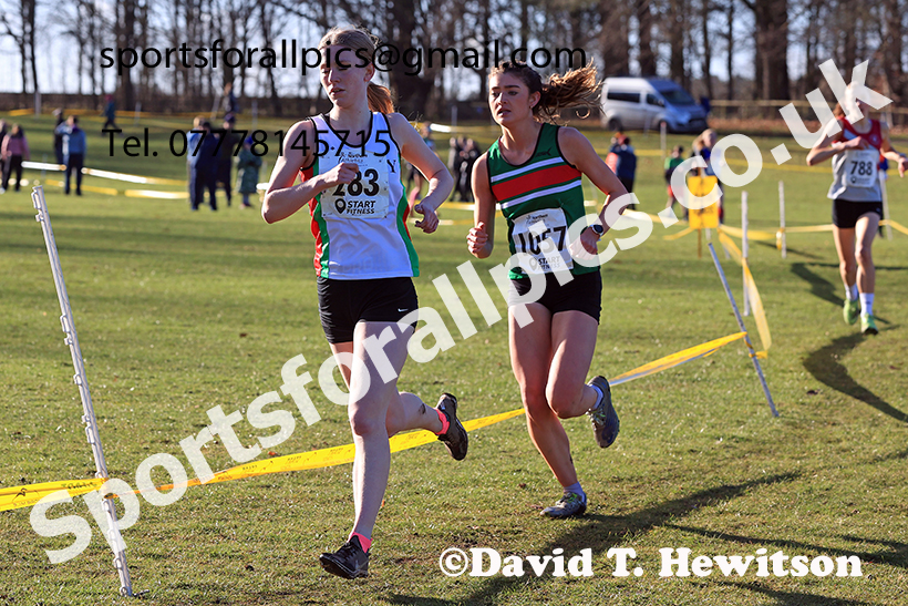 Junior Womens 2025 Northern Cross Country Champs, Tatton Park, Knutsford, Cheshire. Photo: David T. Hewitson/Sports for All Pics